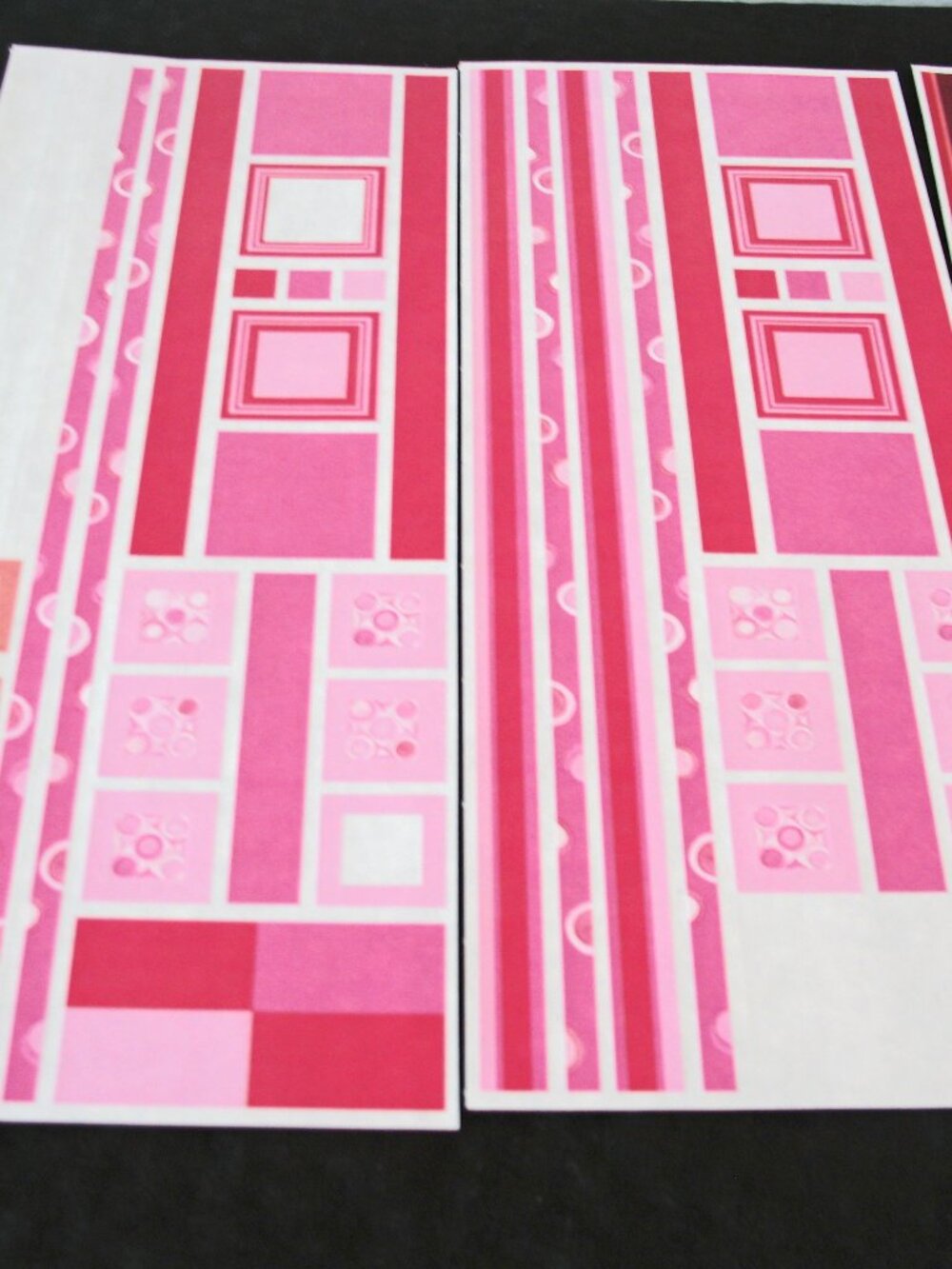 Jumbo Great Length Stickers, 7 sheets Gr Length Red, Pink partials M Lg White#6